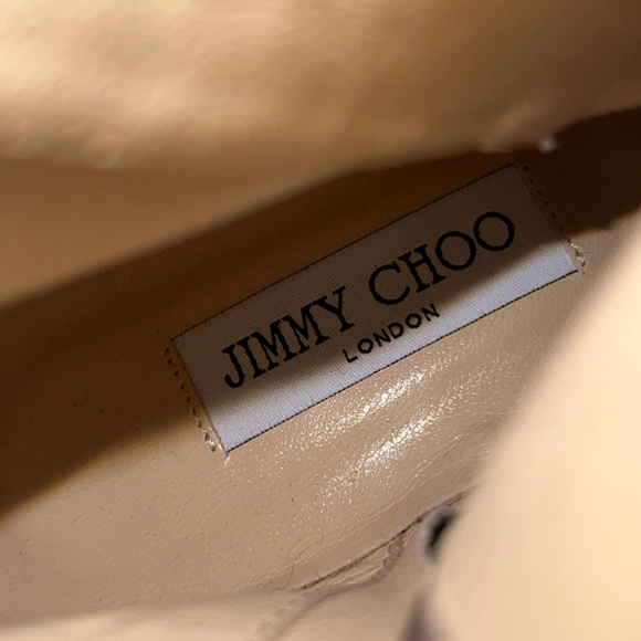 Jimmy Choo Marlin Buckle Canvas Boots Pointed Toe - Picture 12 of 12